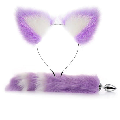 Erotic Fox Tail Anal Plug Set