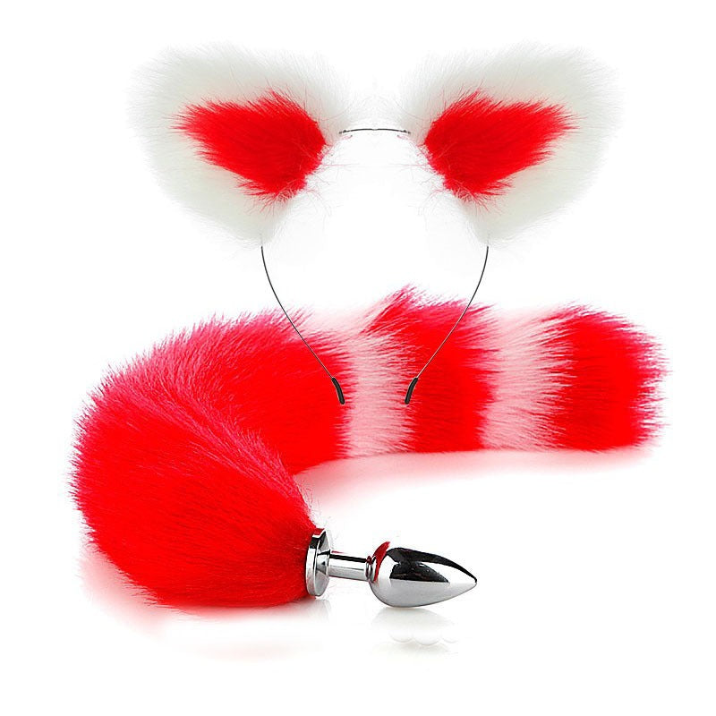 Erotic Fox Tail Anal Plug Set