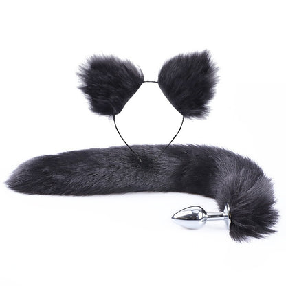 Erotic Fox Tail Anal Plug Set