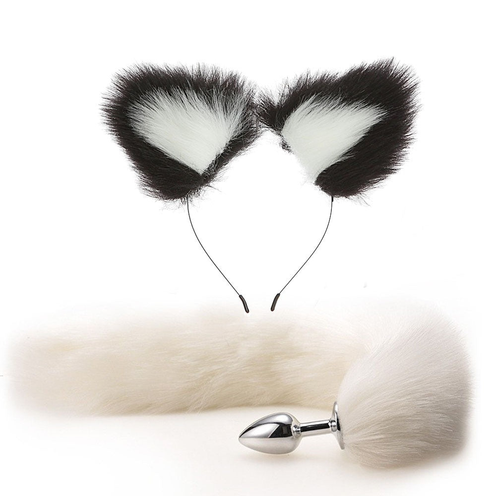 Erotic Fox Tail Anal Plug Set