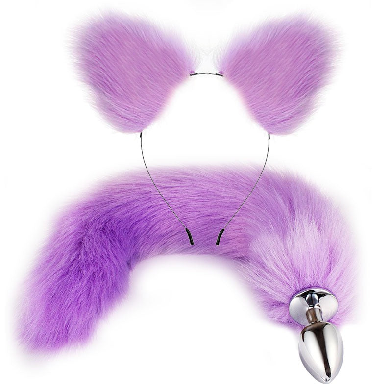 Erotic Fox Tail Anal Plug Set