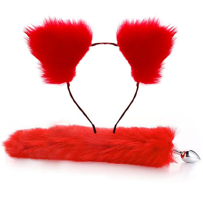 Erotic Fox Tail Anal Plug Set