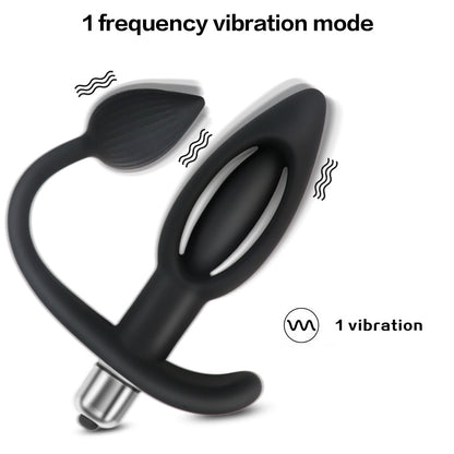 Silicone Vibration Back Court Anal Plug