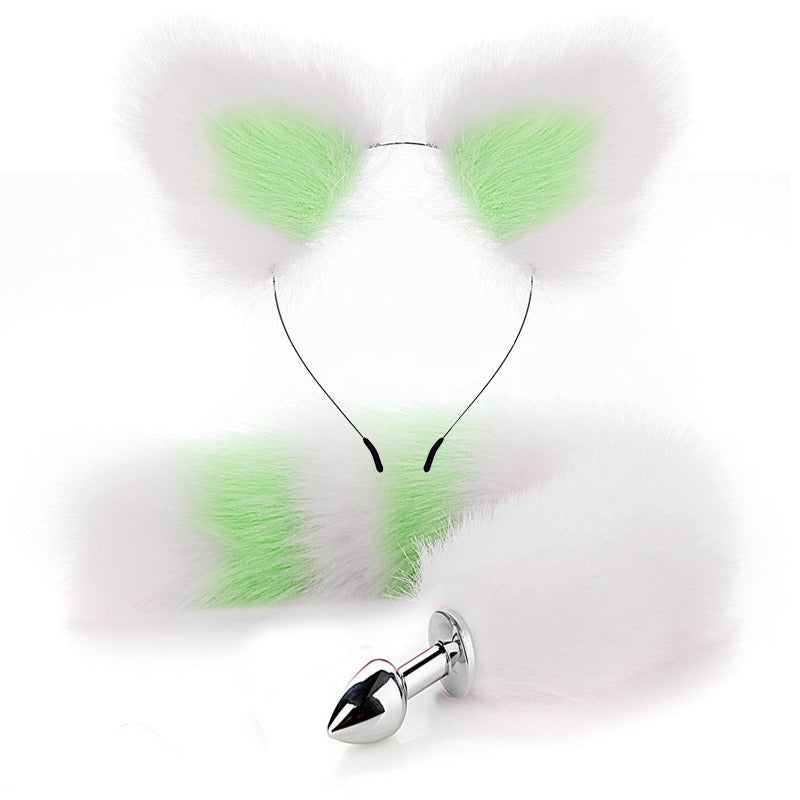 Erotic Fox Tail Anal Plug Set