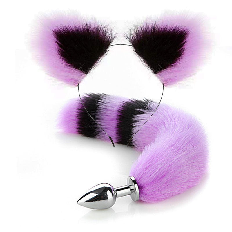 Erotic Fox Tail Anal Plug Set