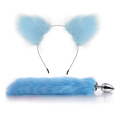 Erotic Fox Tail Anal Plug Set