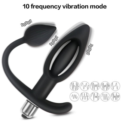 Silicone Vibration Back Court Anal Plug