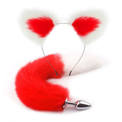 Erotic Fox Tail Anal Plug Set