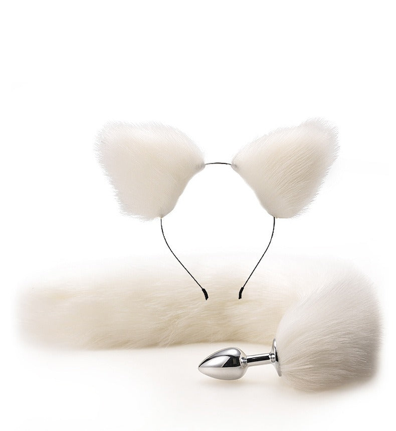 Erotic Fox Tail Anal Plug Set