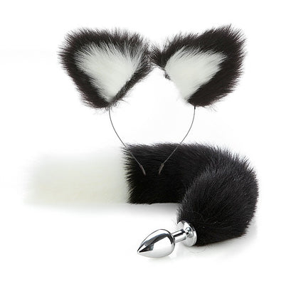 Erotic Fox Tail Anal Plug Set