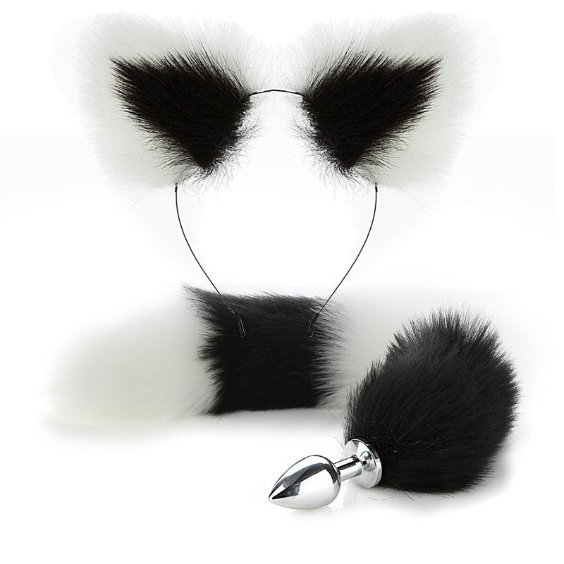 Erotic Fox Tail Anal Plug Set