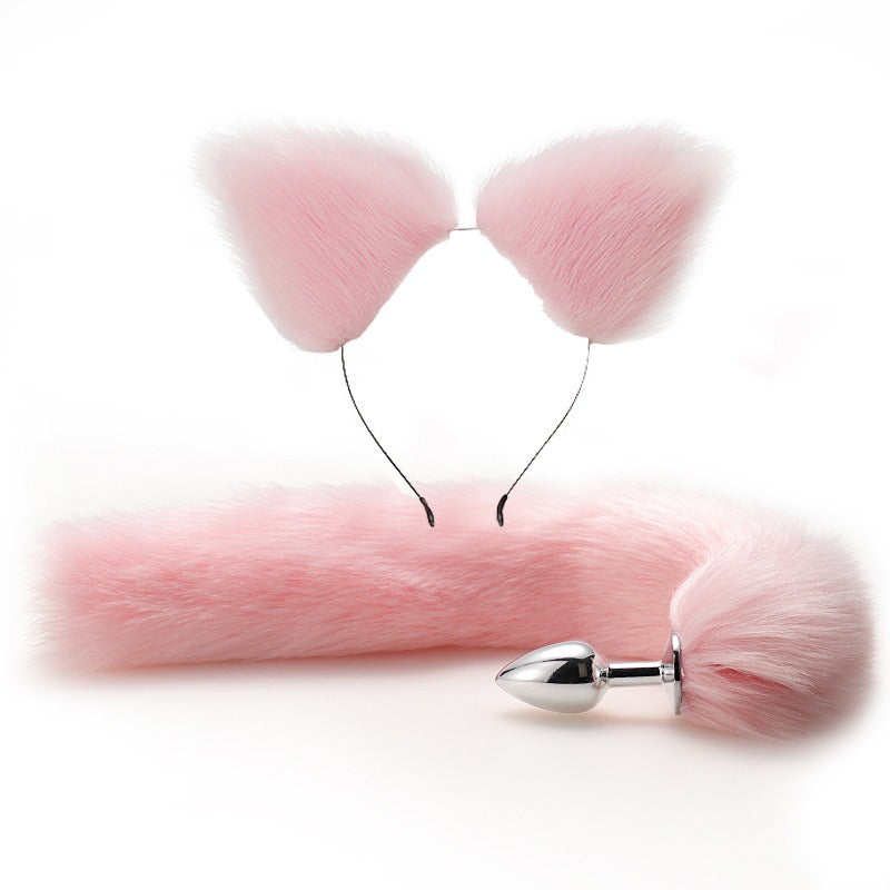 Erotic Fox Tail Anal Plug Set