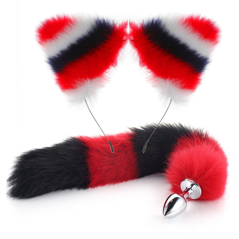 Erotic Fox Tail Anal Plug Set