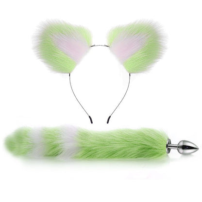 Erotic Fox Tail Anal Plug Set