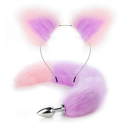 Erotic Fox Tail Anal Plug Set