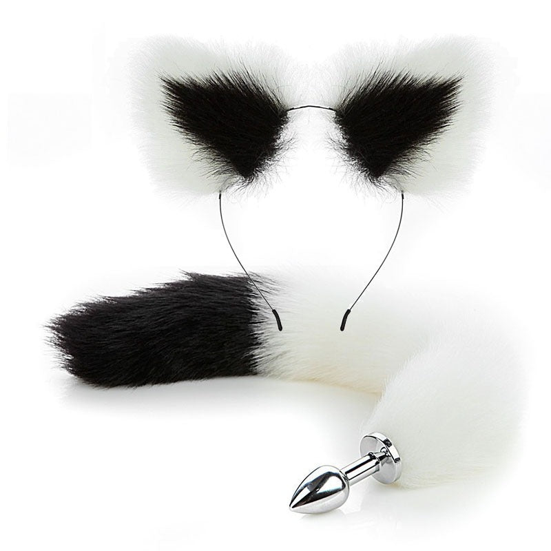 Erotic Fox Tail Anal Plug Set