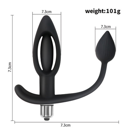 Silicone Vibration Back Court Anal Plug