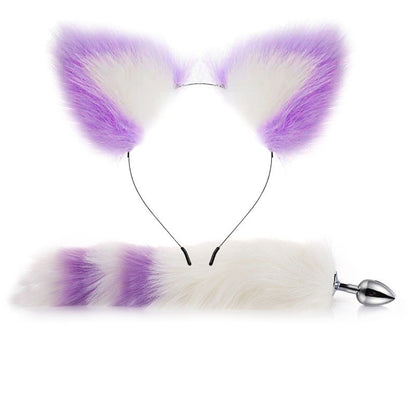 Erotic Fox Tail Anal Plug Set