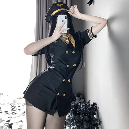 Stewardess Uniform Sexy Flight Attendant  Women Costume