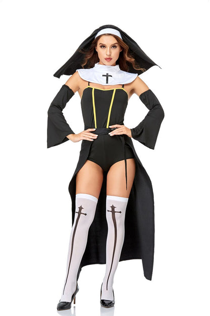 Sexy Bad Habit Nun Costume of a Religious Sister Women