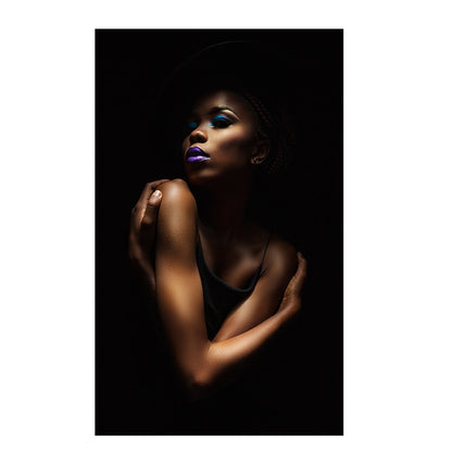 Sexy Black Nude African Woman Canvas Art