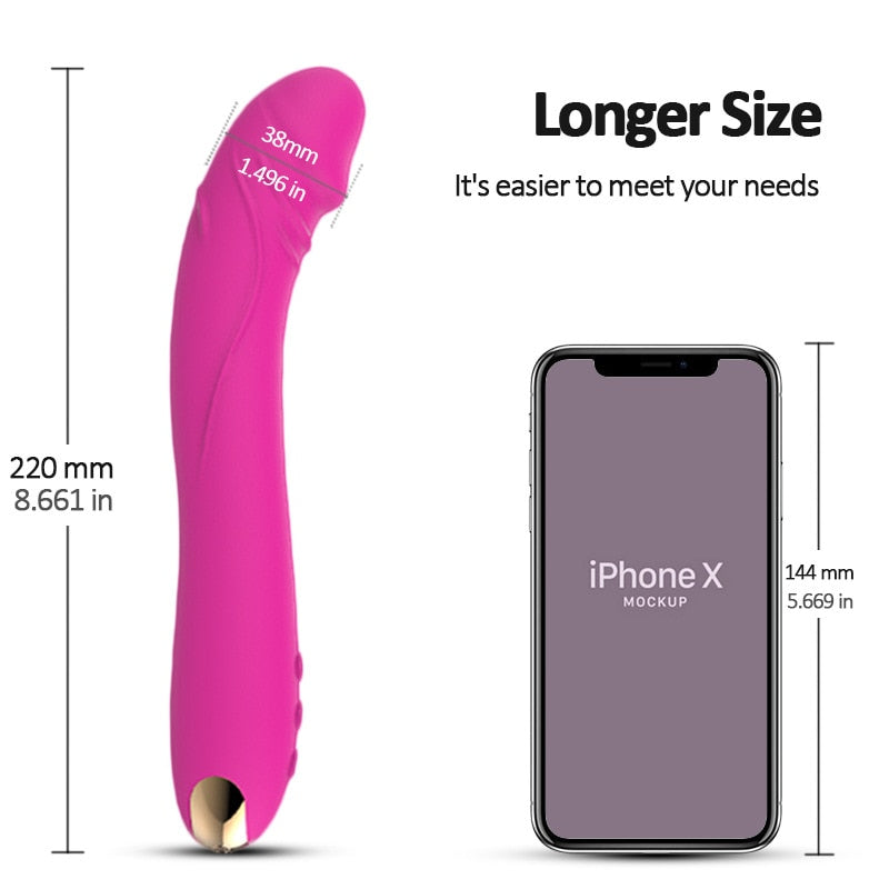 Soft Silicone Dildo Vibrator for Female Masturbation