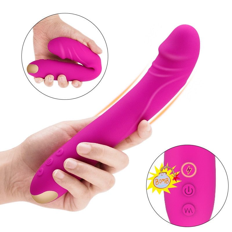 Soft Silicone Dildo Vibrator for Female Masturbation