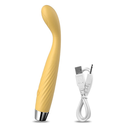 Finger-Shaped G-Spot Vibrator with Clitoris Stimulator