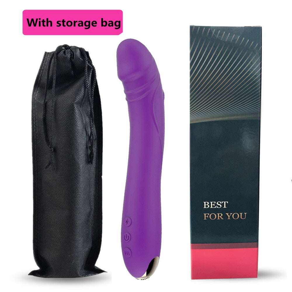 Soft Silicone Dildo Vibrator for Female Masturbation